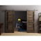 Sartodoors Sturdy Dbl Barn Door 84 x 96in W/, Cognac Oak W/ Black Glass, SS 14FT Rail Hangers Heavy Set VEREGIO7588DB-S-AKA-8496 - alternate 7